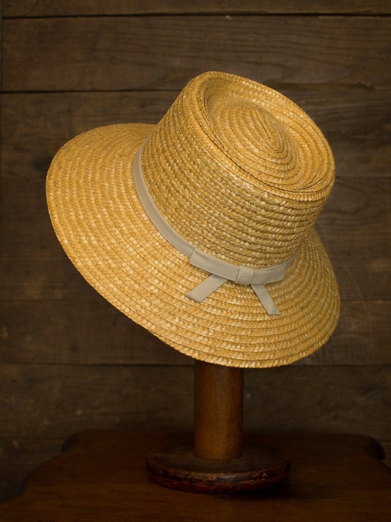 Garden Hat | Vintage Straw hat | Brimmed Sun Hat |