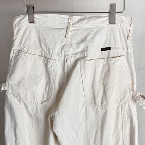 パンツ 60s DEECEE White Painter Pants Washington Dee Cee Yellow Carpenter Pants — Vintage Headquarters