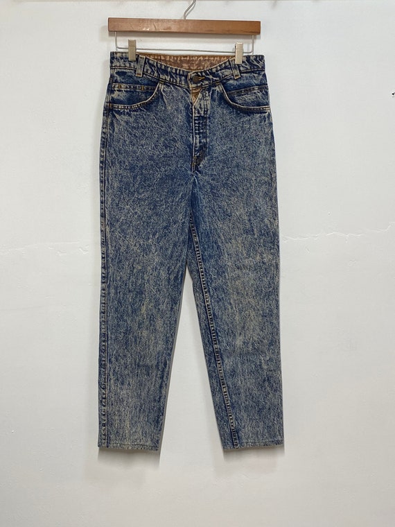 Vintage 1980s Levi’s Acid Wash Denim Jeans - image 2