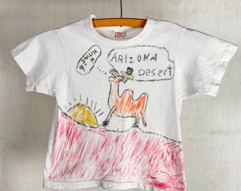 Vintage 1970s Arizona Desert Hand Drawn T Shirt