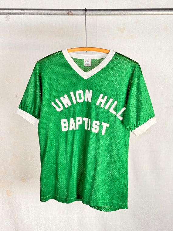 Vintage 1960s 70s Union Hill Nylon Sports Jersey T