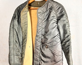 Vintage Bomber Flight Jacket B15 60s 70s USAF USAAF Sun Fade