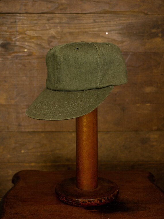 Vintage Military Cap | Army Green Cap | Vintage Ba