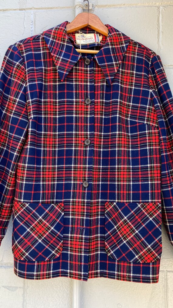 1960s 70s Pendleton Knockabouts Wool Flannel Shir… - image 3