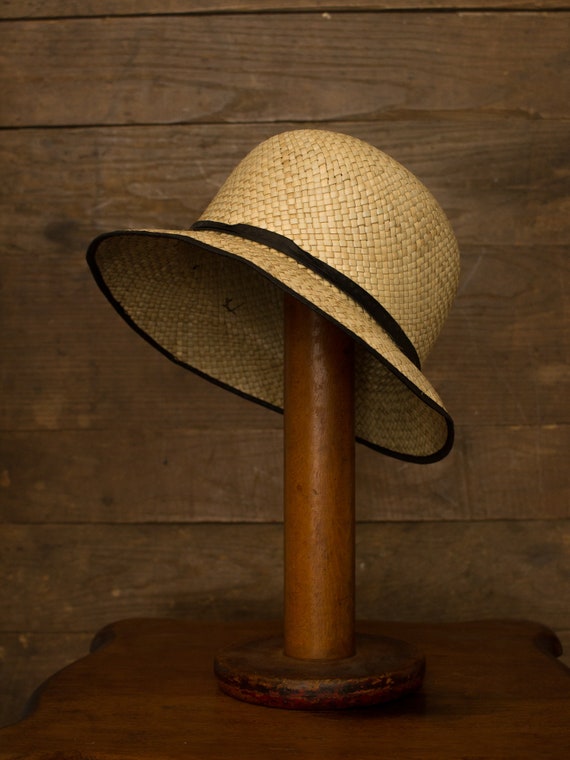 Straw Cloche | 20s 30s Hat | Vintage Straw Hat | … - image 6