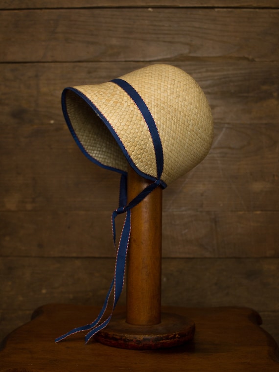 Antique Straw Bonnet | 20s 30s Cloche | Victorian