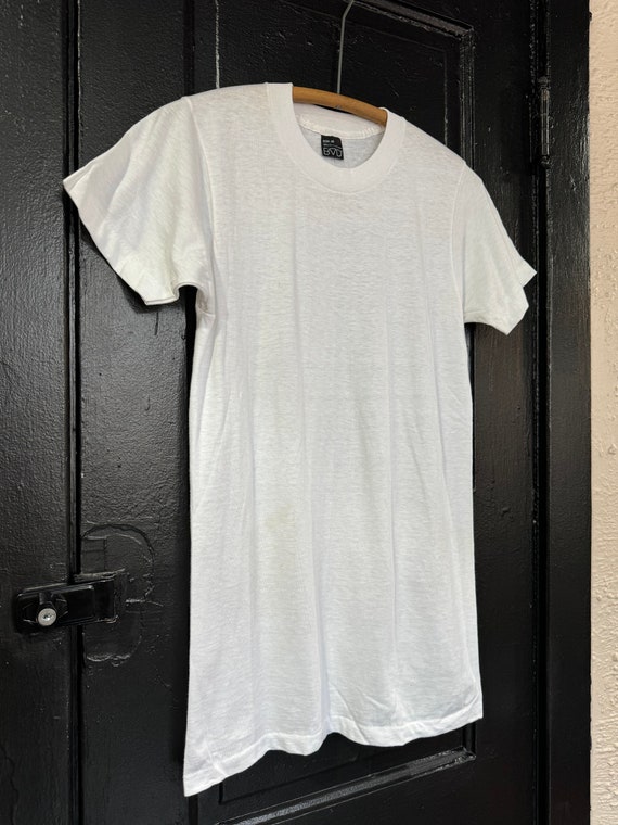 Vintage BVD Blank White T Shirt