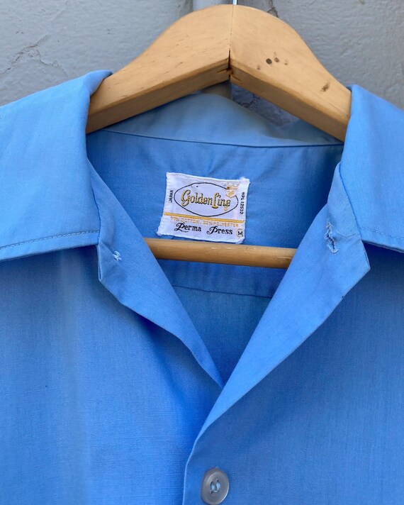 1960s Camp Collar Long Sleeve Shirt - image 3