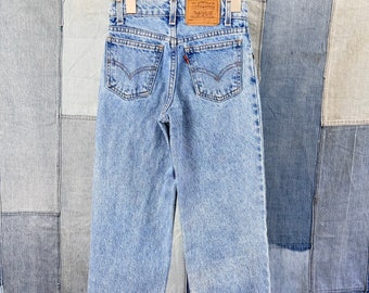 Childrens Vintage Levi’s Orange Tab 550 Relaxed Denim Jeans 8