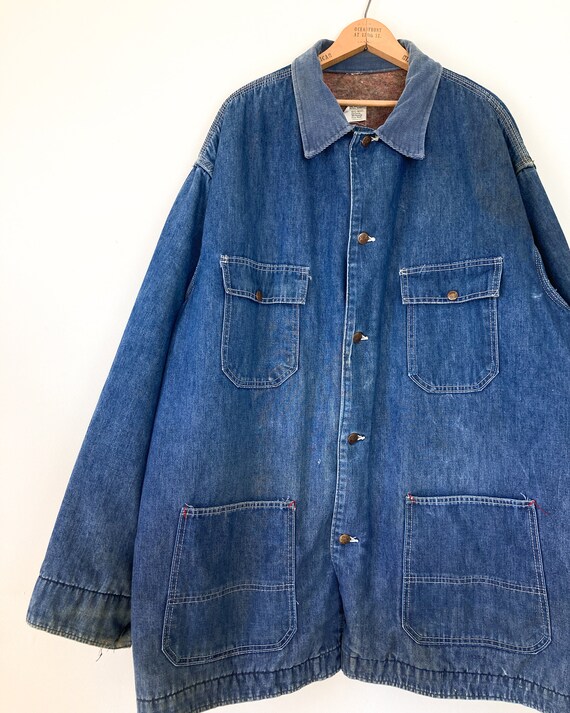 Big Mac flannel barn coat | 70s Big Mac denim jac… - image 6