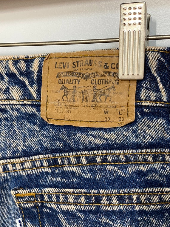Vintage 1980s Levi’s Acid Wash Denim Jeans - image 8