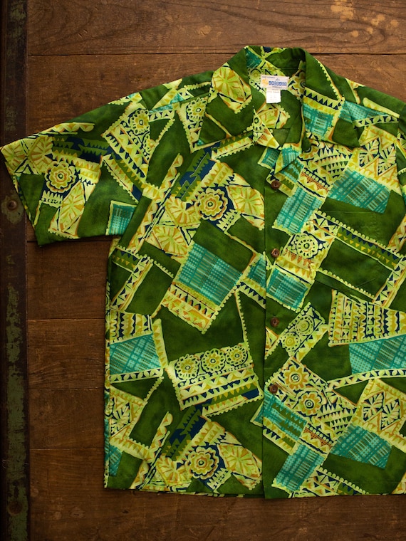 60s Hawaiian Shirt | Vintage Loop Collar Shirt | 6