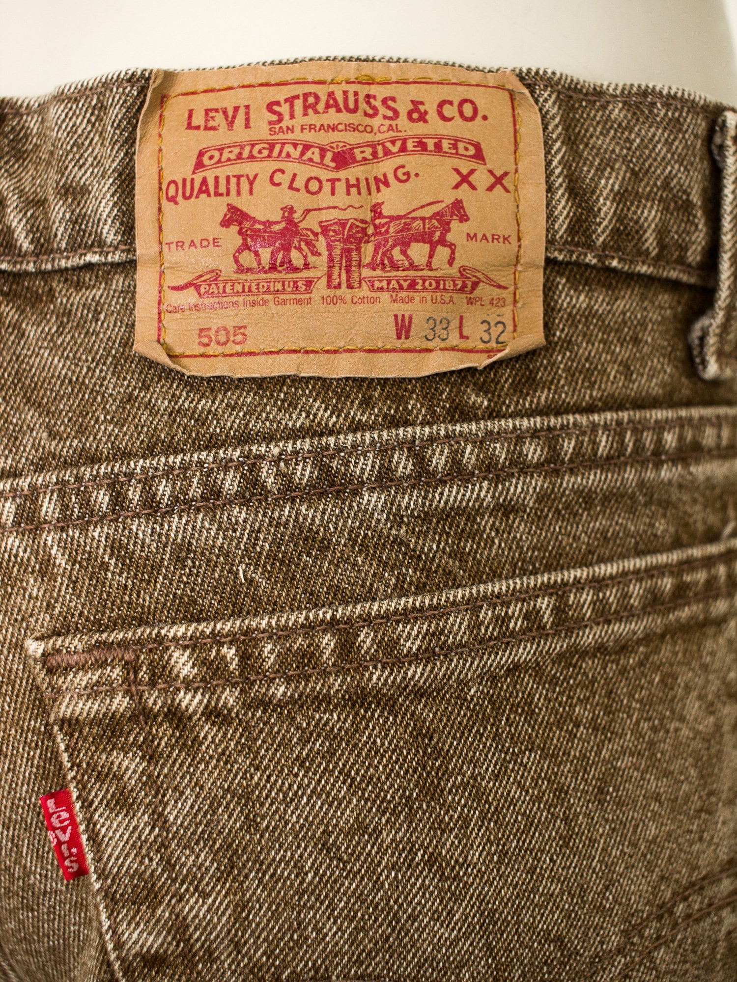 levis 505 brown
