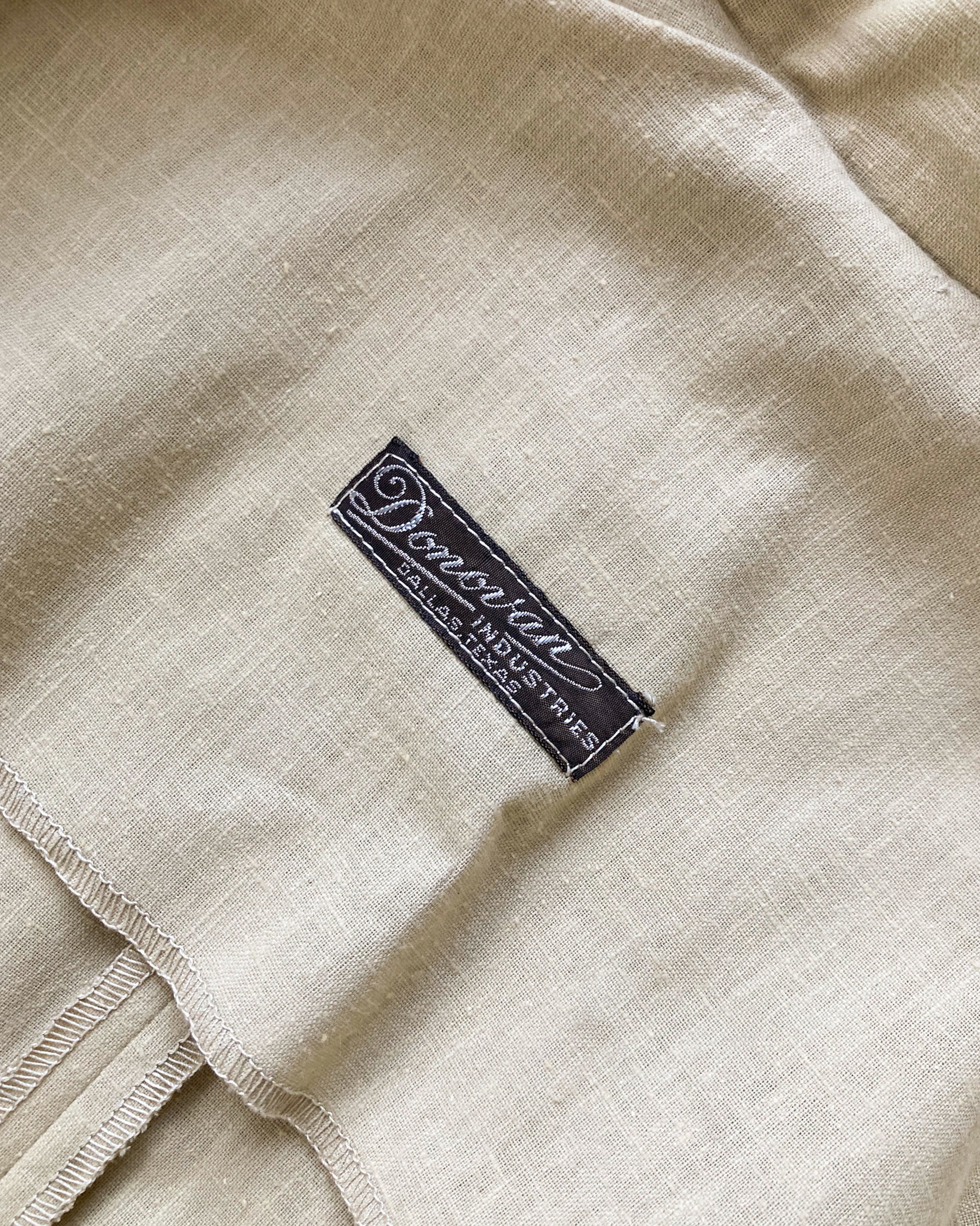 1940s Linen Duster Car Coat