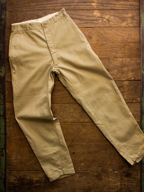 Mens Twill Pant | Vintage Military Pants | Vintage