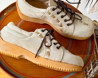 70s leather slide \