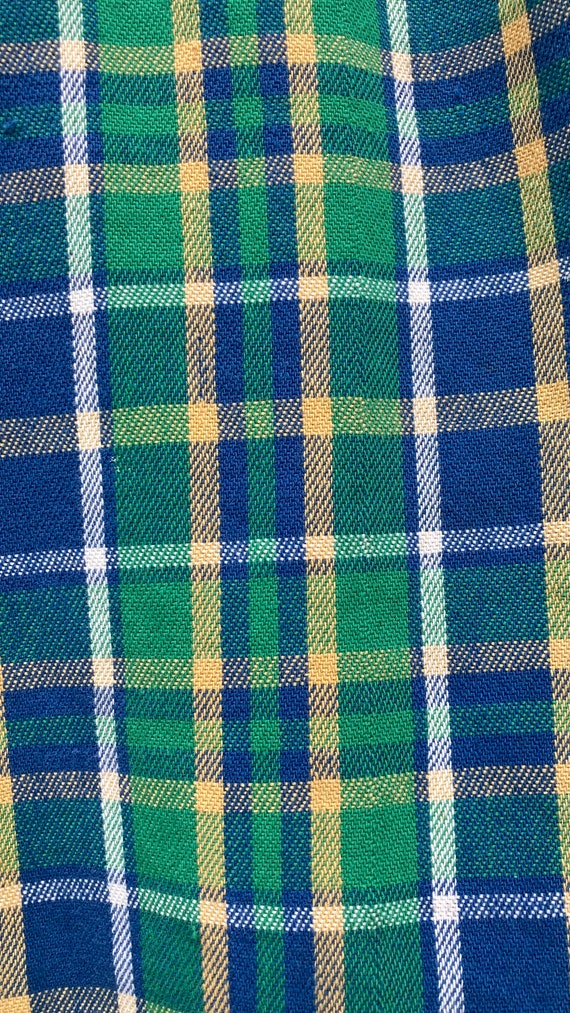 1970s 80s Grants Cotton Flannel Work Shirt - image 5