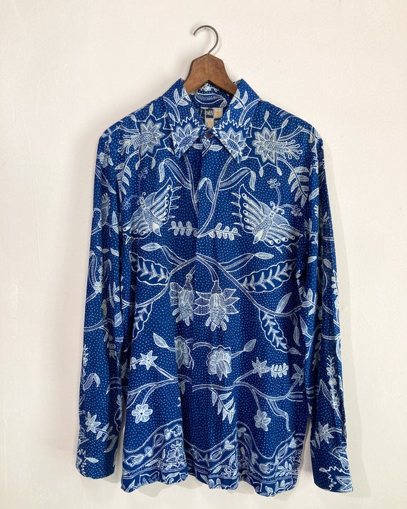 1970s Iwan Tirta Batik Button Up Shirt - image 2