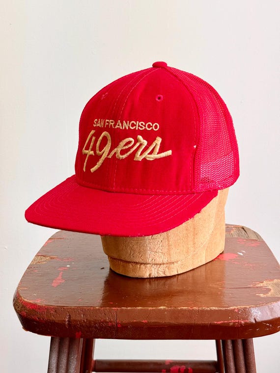 Vintage 1990s San Francisco 49ers NFL MacGregor Pro Snapback Wool Trucker Ball Cap