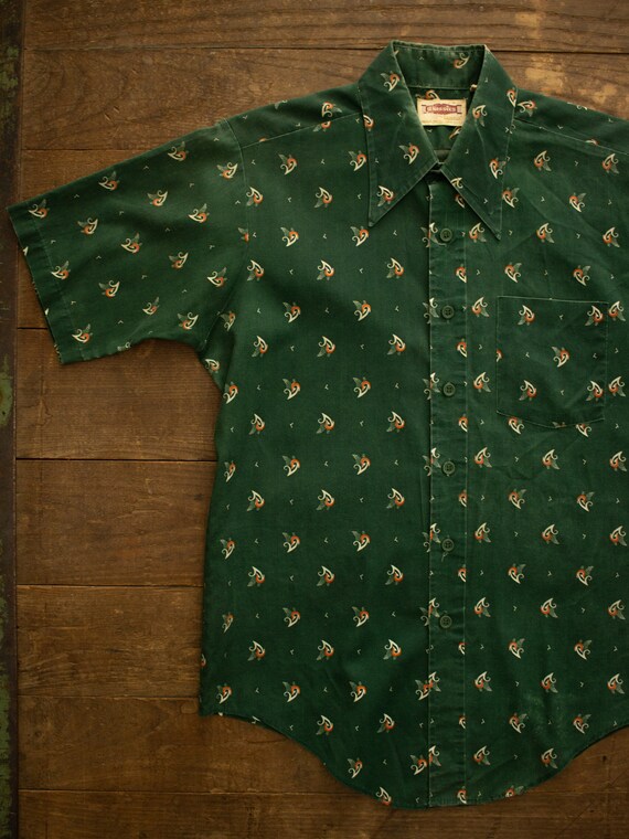 60s 70s Abstract Shirt | Vintage Campus Sportswear