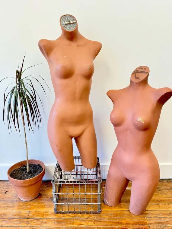 Vintage 1950s Jantzen Swimwear Plaster Headless Female Form Store Display