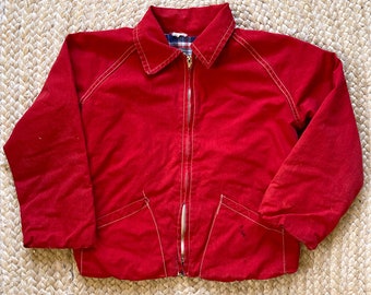 Vintage 1950s Childrens Red Jacket