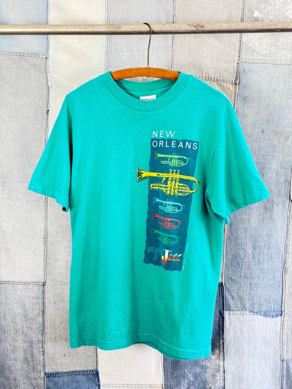 Vintage 1980s New Orleans Jazz Hanes Beefy T Shirt