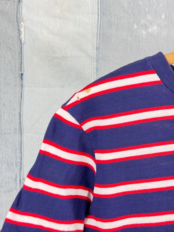 Vintage 1960s 70s Striped Cotton T Shirt - Etsy