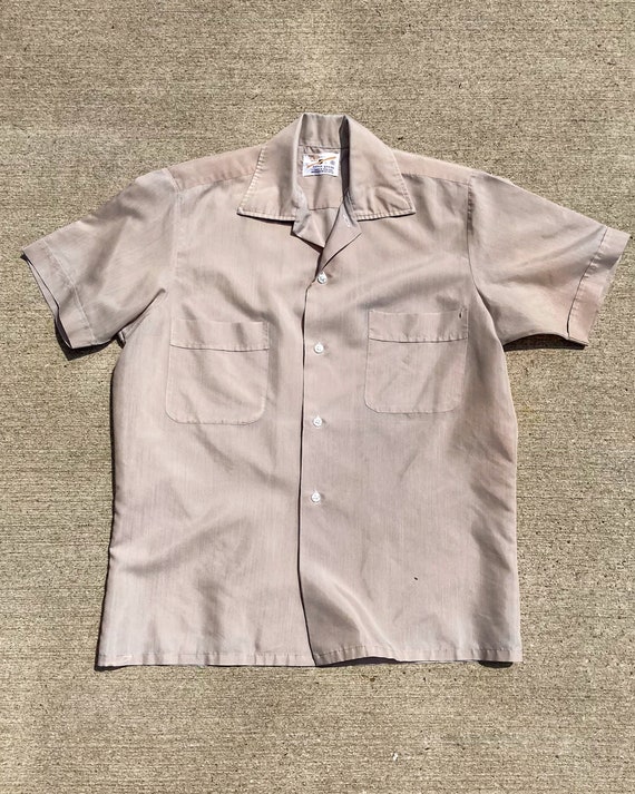 1960s 70s Short Sleeve Camp Collar Shirt - image 2