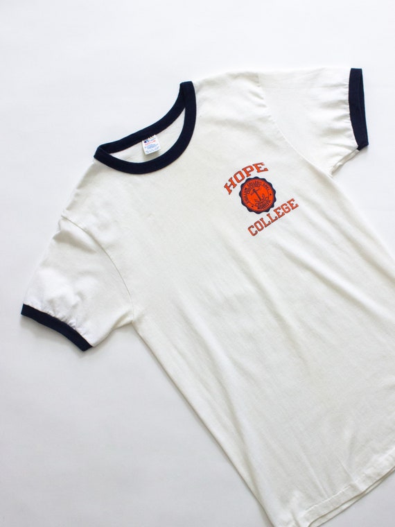 Hope College 1980s Champion Sportswear Ringer Tee… - image 5