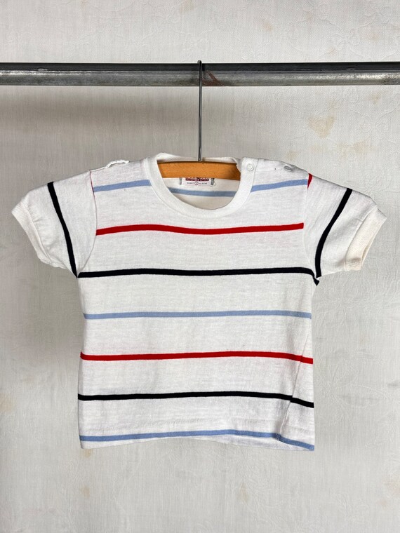 Vintage 1950s Toddler Stripe Ringer T Shirt Donmoor