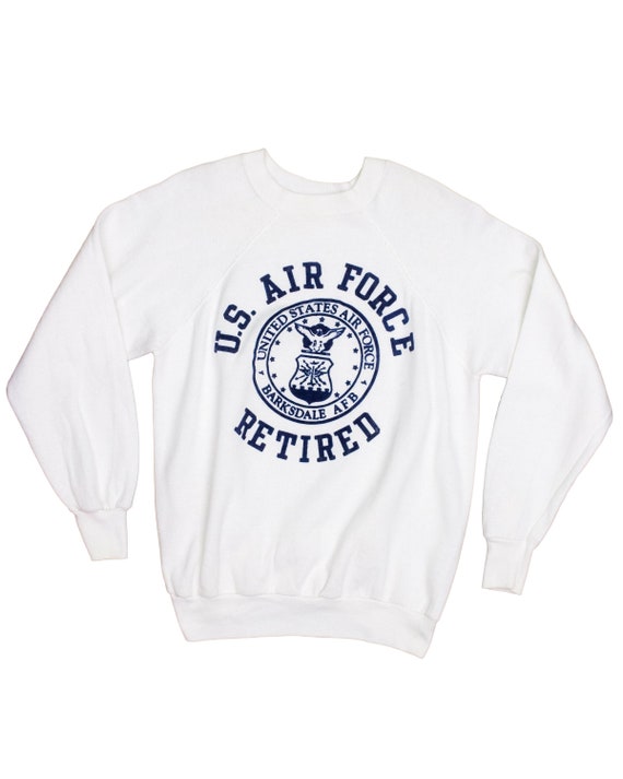 Retired Air Force - 1970s 80s Raglan Sweatshirt |