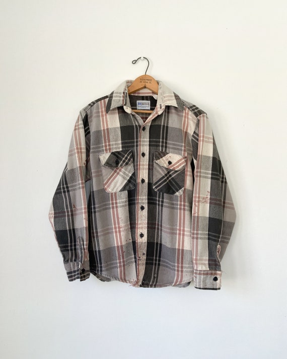 Distressed flannel shirt | Five Brother flannel s… - image 7