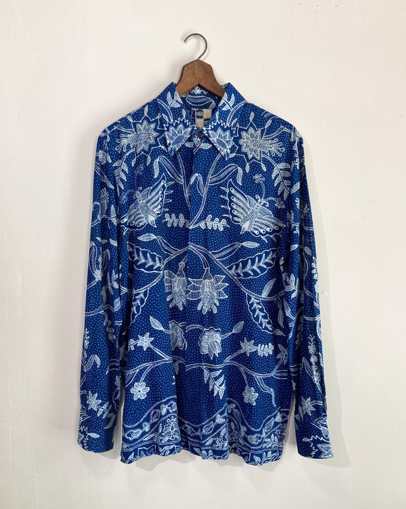 1970s Iwan Tirta Batik Button Up Shirt - image 3