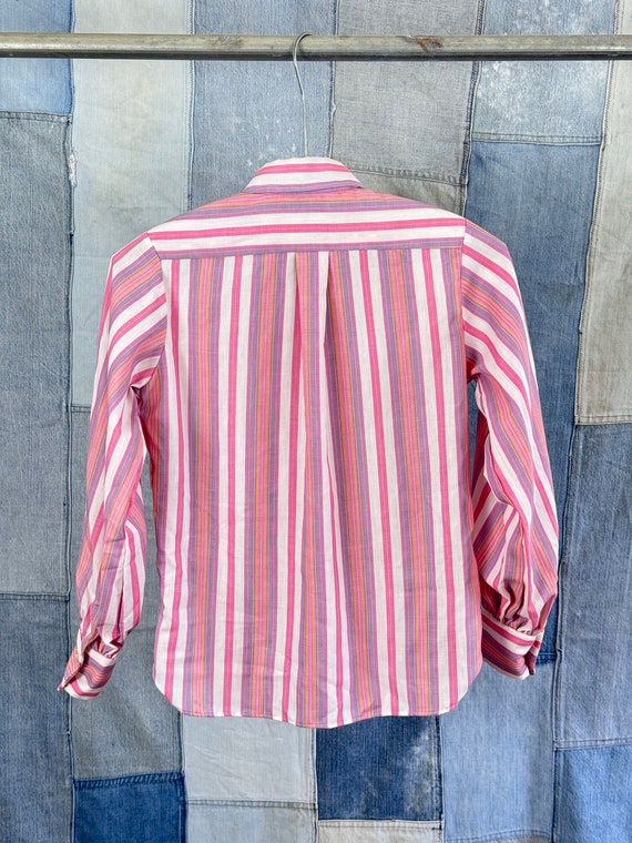 Vintage 1970s Lady Wrangler Striped Long Sleeve S… - image 5