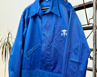 Vintage Angelica Red Cropped Workwear Jacket Canvas 100% Cotton