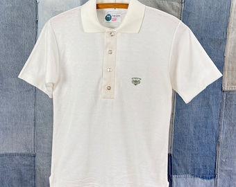 Vintage 70er Jahre Tennis Pikee Polo Shirt