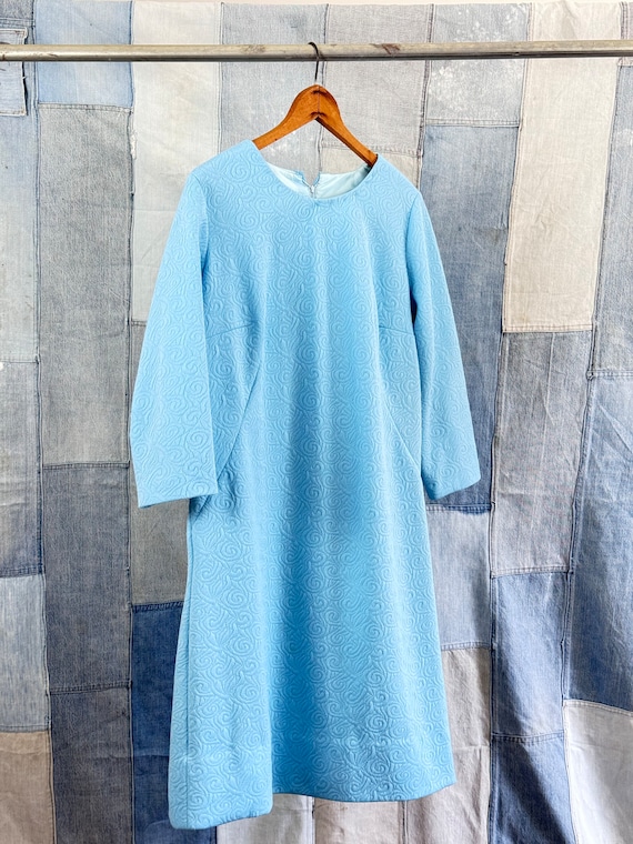 1960s Polyester Double Knit Dress