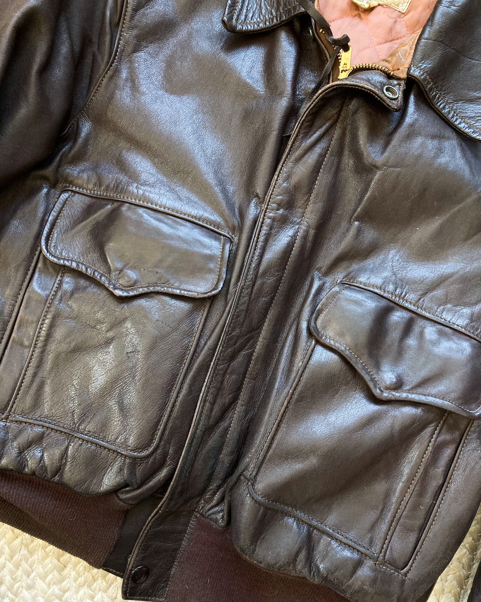 1950s Sears Hercules Horsehide A2 Leather Jacket - Etsy