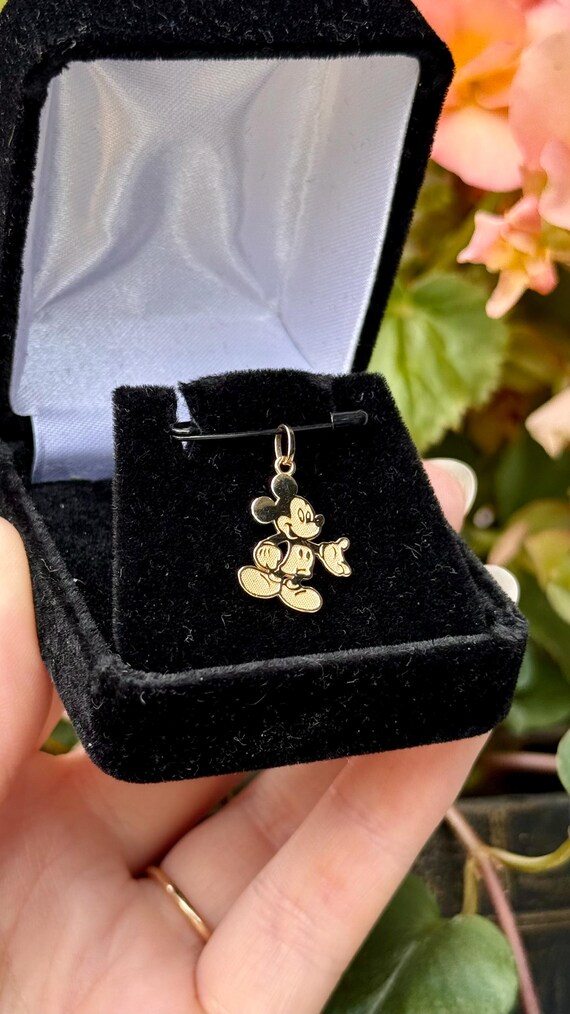 Vintage 14k Gold Mickey Mouse Disney Charm Pendant