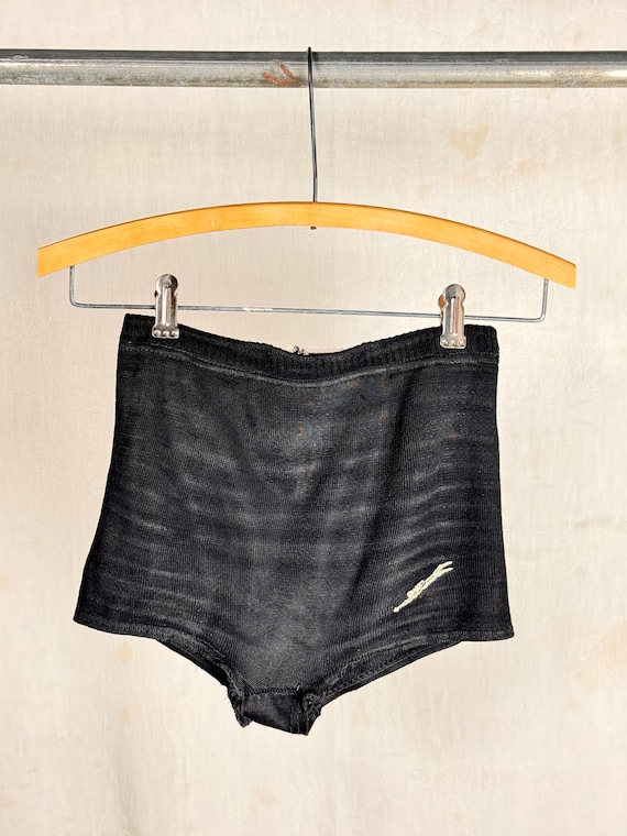 Vintage 1950s Childrens Rayon Knit Swim Brief