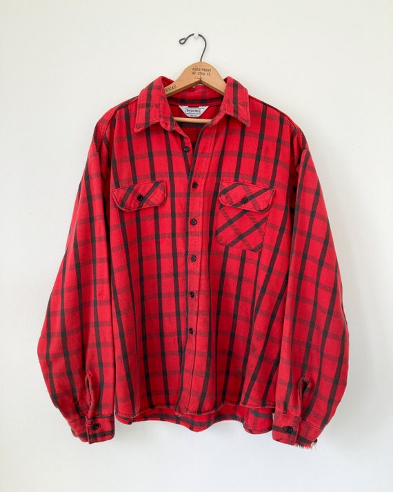 Five Brother flannel shirt | vintage distressed f… - image 3