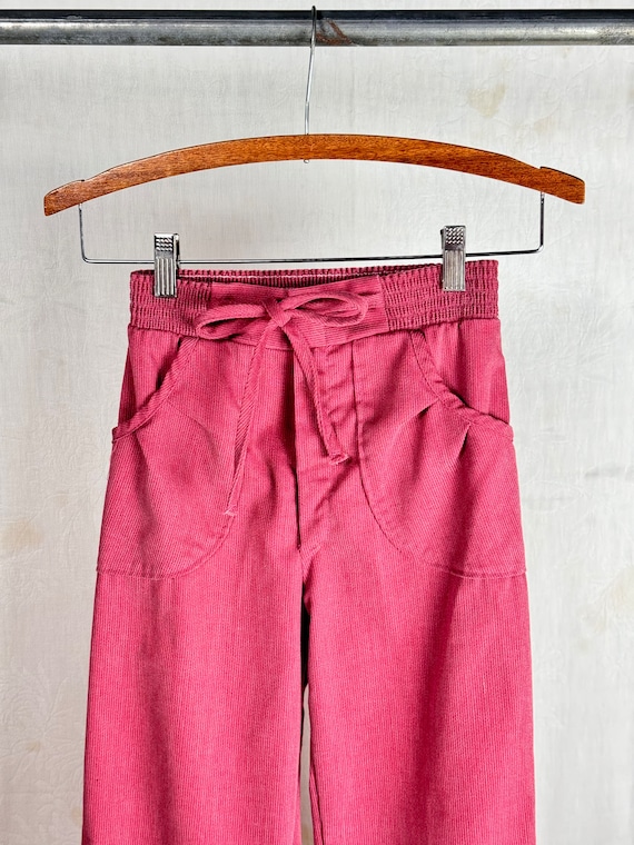 Vintage 1970s Childrens Corduroy Wide Leg Pants