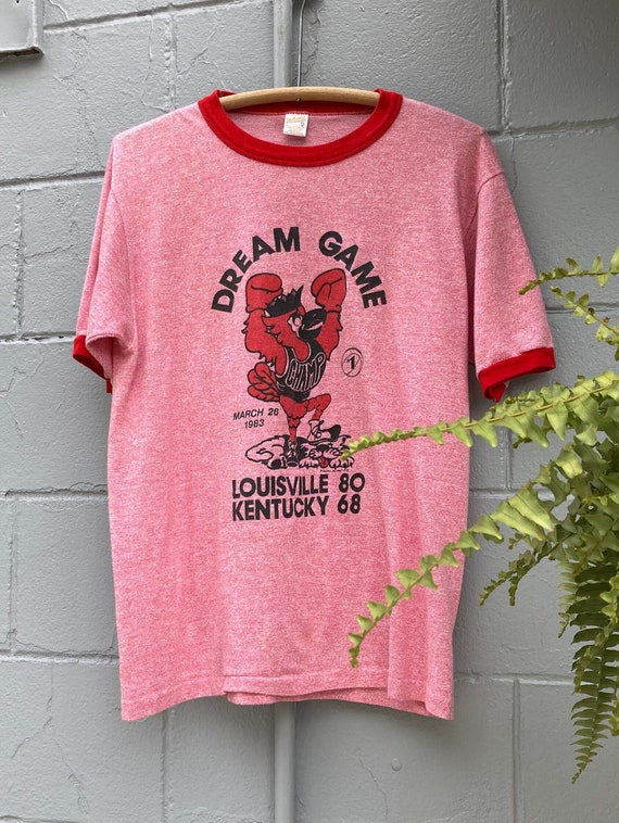 1980s Louisville Graphic Ringer T Shirt 