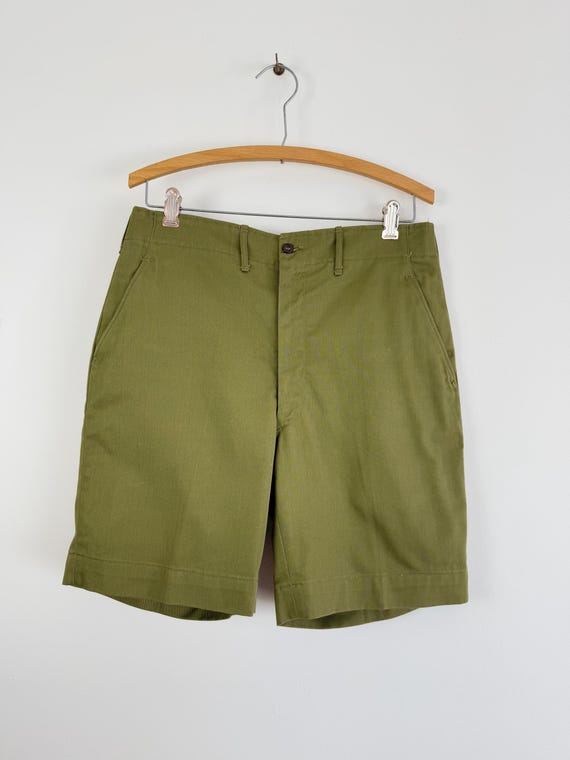 Vintage 1960s BSA Cotton Twill Scout Uniform Shorts | adult 32