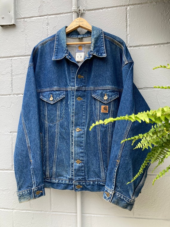 Carhartt women's brewster denim hotsell jacket