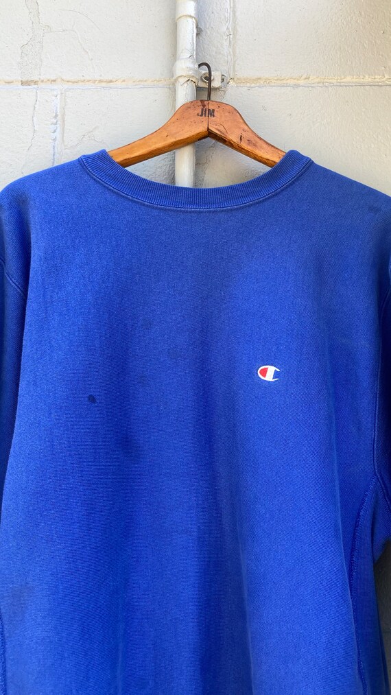 1990s Champion Reverse Weave Blank Sweatshirt - image 6