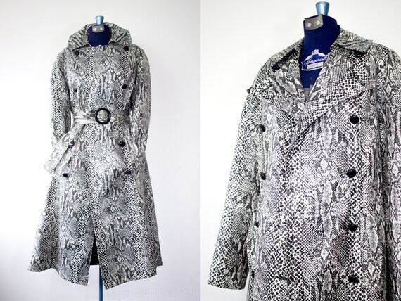 Vinyl Trench Coat | 60s Mod | Womens Rain Jacket |