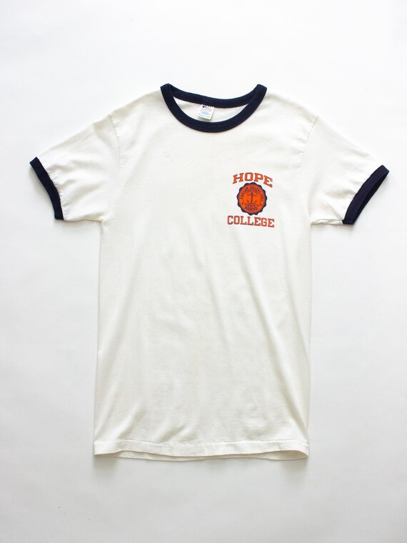 Hope College 1980s Champion Sportswear Ringer Tee… - image 4