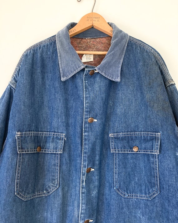 Big Mac flannel barn coat | 70s Big Mac denim jac… - image 7